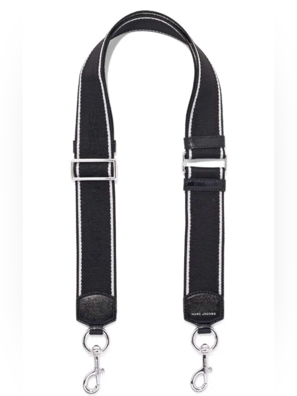Marc Jacobs Black Strap with Cream Trim and Gold Hardware